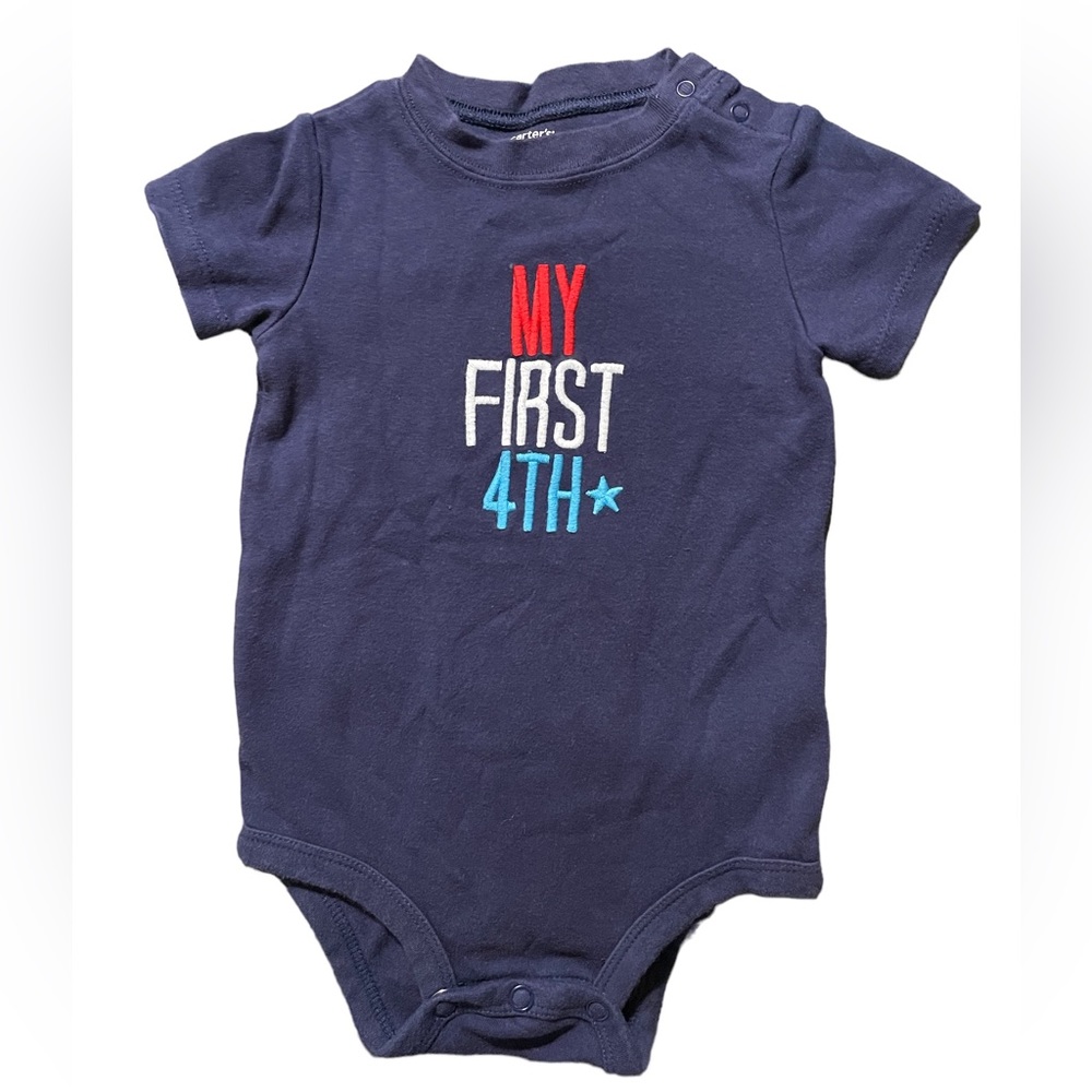 Carter’s My First 4th Onesie - Picture 1 of 3